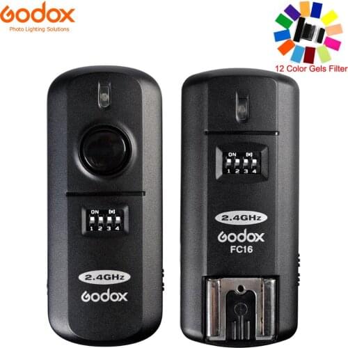 Godox FC-16 2.4G Wireless Remote Flash Trigger 16 Channels for Canon 5D Mark IV/5D Mark III/5DII 5DsR 50D 40D 7D 7DII 6D 1DS