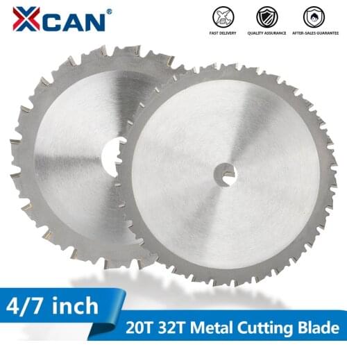 XCAN Metal Cutting Blade 4"/7" 20T 32T Circular Saw Blade For Aluminum Iron Steel Metal Cutting Disc Carbide Saw Blade