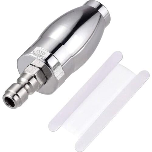 Retail Pressure Washer Turbo Nozzle, Stainless Steel Rotating Spray Nozzle With 1/4 Inch Quick-Connect, 3.0 GPM, 3600 PSI