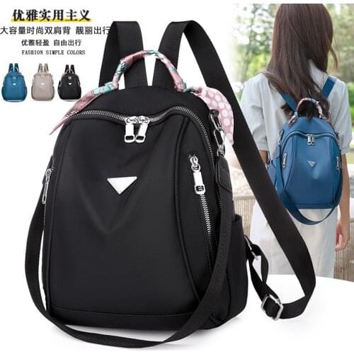 Backpack Crossbody Bag For Teenage Girl Plaid Women Shoulder Phone Purse Korean Style New Trendy Female 2021 Solid color
