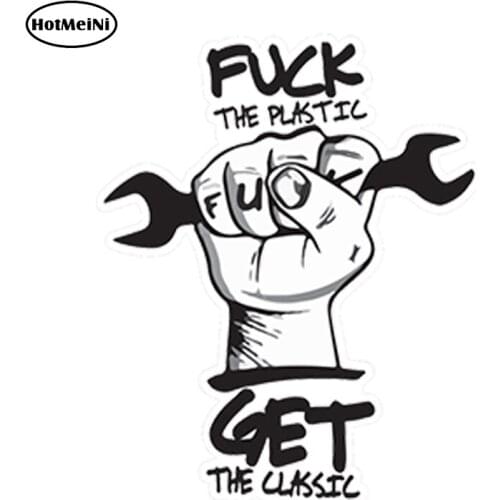 HotMeiNi 13cm x 10.4cm Car Styling Get the CLASSIC decal vinyl sticker JDM Car Sticker for Auto Motorcycle Accessories