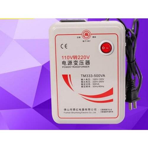 110V to 220V power 500w 500 watt (Actual power 250w) transformers, 110v converted into 220v Voltage converter,Electrical load