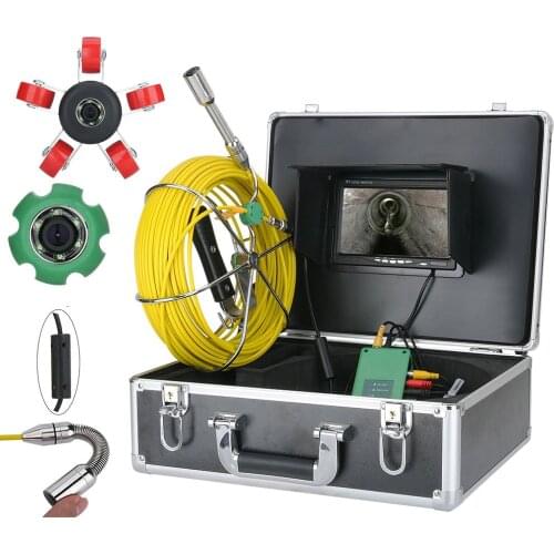 7 Inch Monitor 20/30/40M Pipe Inspection Video Camera,IP68 HD 1000TVL Drain Sewer Pipeline Industrial Endoscope System