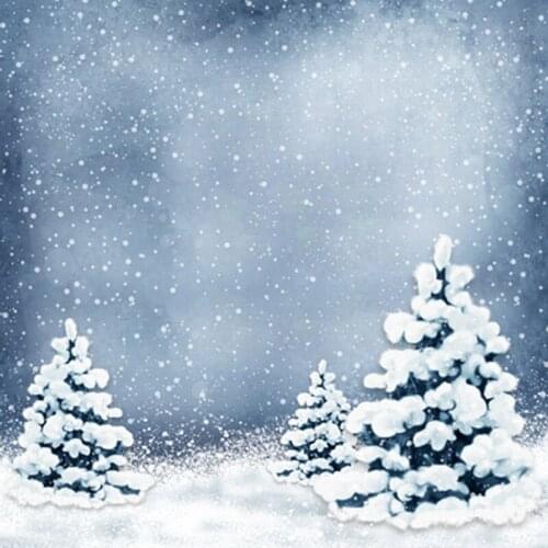 VinylBDS Photo Studio Background Snow Over The Tree Backdrops Photography Winter Christmas Background Backdrops For Photografia