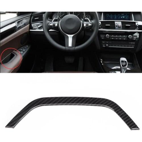 ABS Carbon Fiber Style Interior Door Storage Box Cover Trim Fits for BMW X3 F25 X4 F26 2011 2012 2013 2014 2015 2016