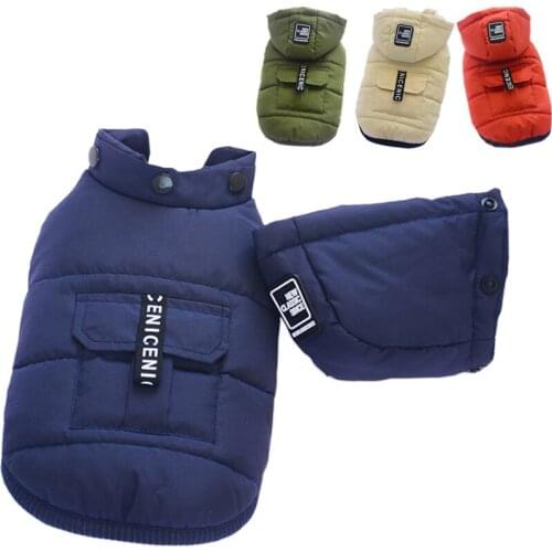 Waterproof Pet Dog Hooded Jacket for Small Dogs Winter Cotton Dog Clothes for Chihuahua Pug Coat Puppy Cat Clothing Pet Products