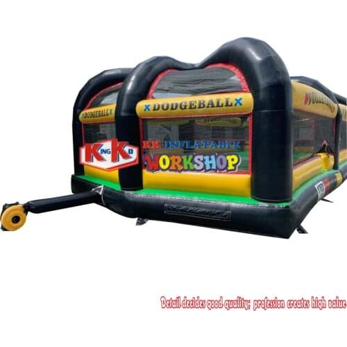 All In One Inflatable Sports Arena 5 In 1 Combo Football Twister Volleyball Game Field