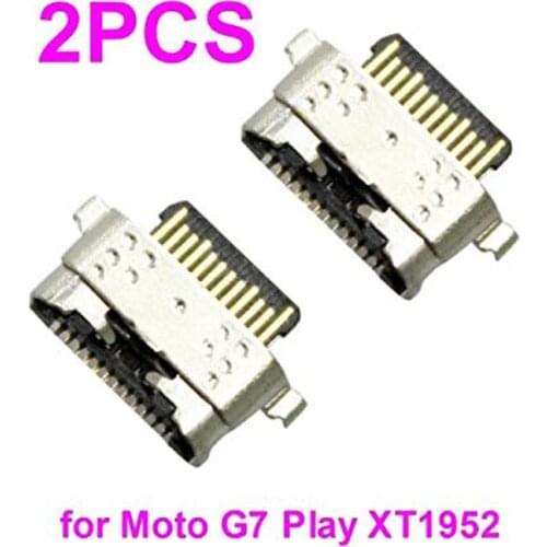 High Quality Charger Port Micro USB Charging Connector Dock Flex Cable Repair for Motorola Moto G7 Play XT1952 New