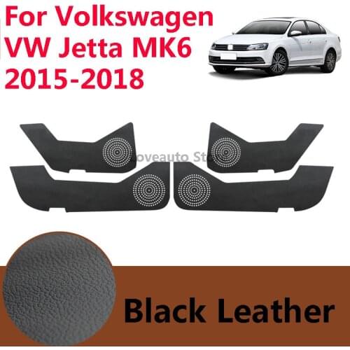 For Volkswagen VW Jetta MK6 2018 2017 Leather Door Anti Kick Protector Pad Door Plank Mat Cover Sticker 2015 2016 Accessories