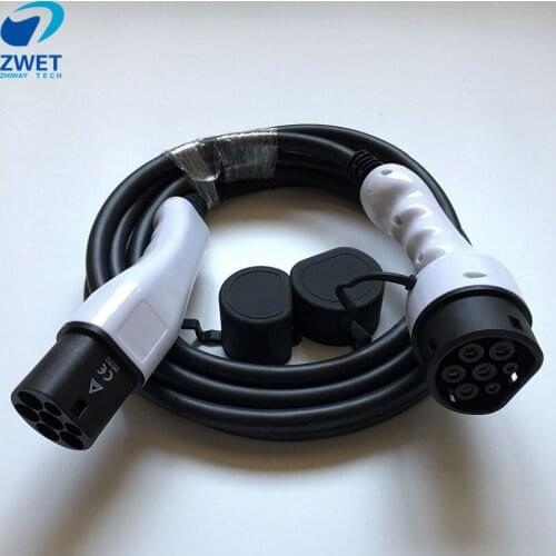 16Amp Type 2 to Type 2 EV Charging 5M Cable Type 2 Female to Male IEC62196 Electric Car Charger Cable