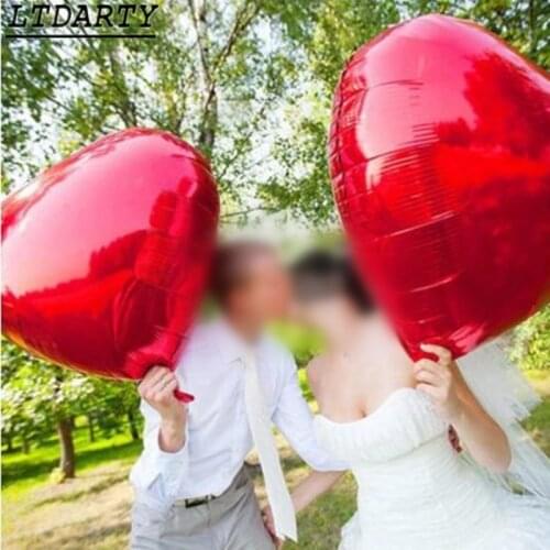 2pcs 75cm Large Heart Balloons Aluminum Inflatable Valentines Day Balloon Wedding Birthday Party Decoration Globos Supplies