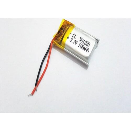 3.7V 100mAh 501220 Lithium Polymer Li-Po li ion Rechargeable Battery cells For Mp3 MP4 MP5 GPS mobile bluetooth
