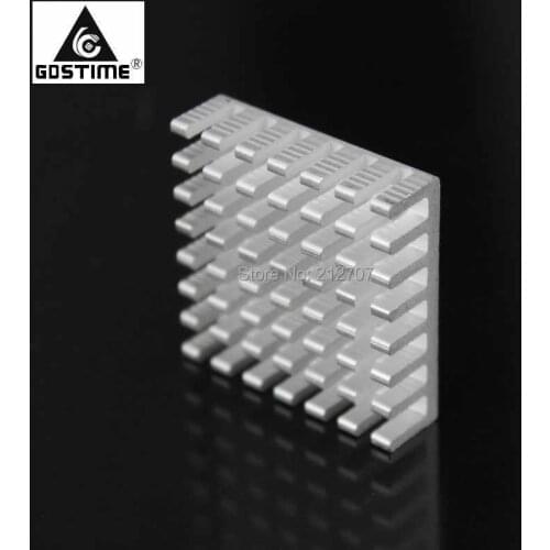 30PCS Gdstime Cooler IC LED Heat sink Cooling Aluminum Heatsink 28X28X8MM