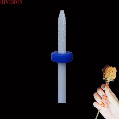 5Pcs White Ceramic Nail Drill Bit - Under Nail Cleaner Bit - M (0035.023)