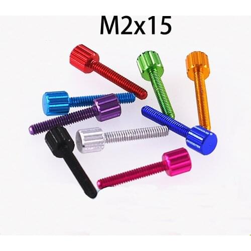 5Pcs New Arrived Color Aluminum Alloy Small Head Lengthened Hand Twist Handle Hand Rotation Positioning Adjustment Screw