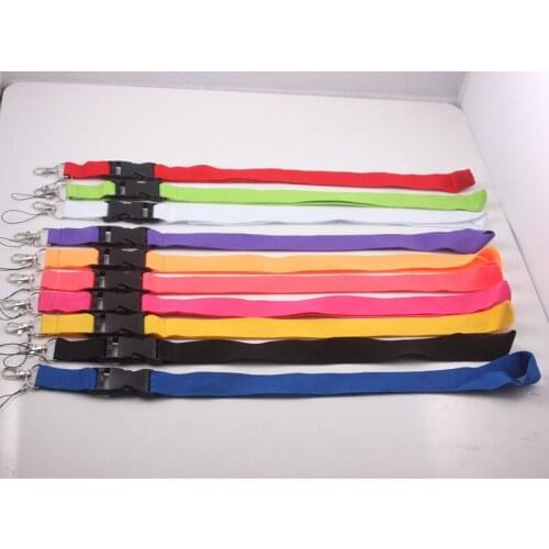 500pcs Keychain Lanyard Neck Strap Key Ring For ID Pass Card Badge Gym Key Mobile Phone USB Holder Hang Rope Lanyard