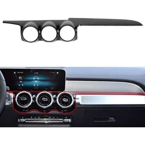 Carbon Fiber Car Central Control Dashboard Air Vent Trim Cover for Mercedes Benz GLB X247 Class 2019 2020