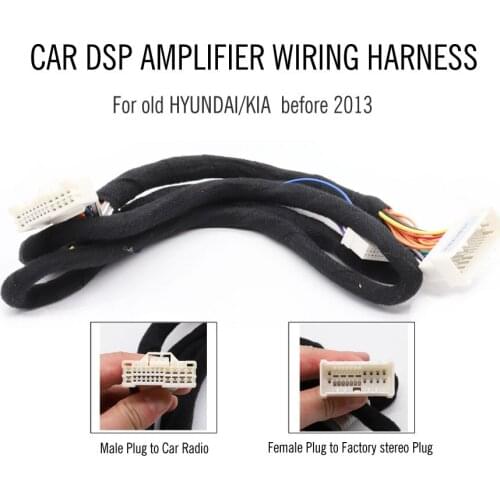 Car DSP Amplifier ISO Special-tail Line Socket for Some Old HYUNDAI & KIA Rio5 Morning Cars Before 2013
