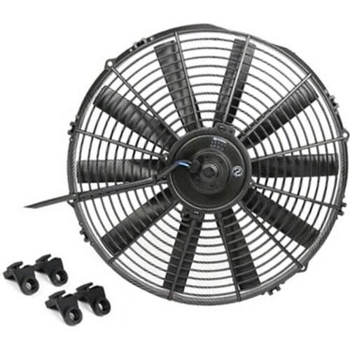 Auto Cooling Fan radiator Electric Condenser 12V Universal for Street/Rat/Hot Rod Classic Muscle Car Truck 14'' Black