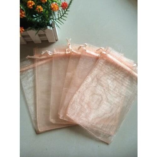 Free Shipping 200pcs Peach Color 13x18cm Christmas Wedding Gift Bags Jewelry Bags Gift packing Pouches