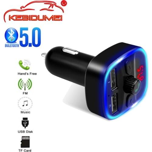 Bluetooth Wireless FM Transmitter Music MP3 Player USB Car Charger Dual USB Charger For Phone HandFree Car Kit