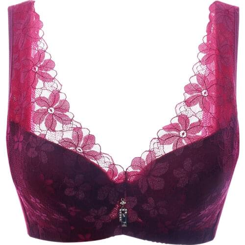 Bra bh bralette sexy lingerie plus big size bras for Women push up lace underwear brassiere intimates underwire minimizer BCD bh