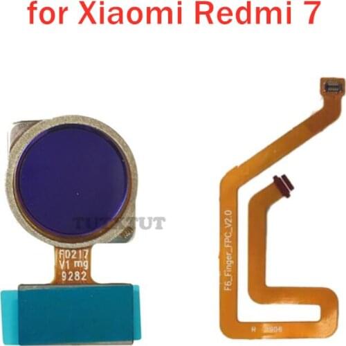 For Xiaomi Redmi 7 Fingerprint Sensor Scanner Connector Home Button Key Touch ID Flex Cable Redmi 7 Repair Spare Parts Test QC