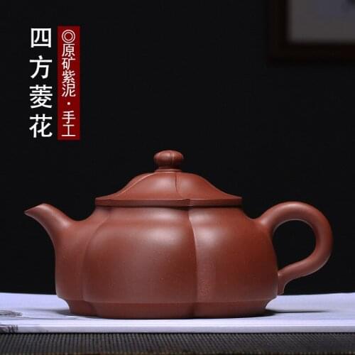 Clay pot, purple clay pot, Sifang diamond pot, Suyefei hand-made teapot, teapot and teaware on behalf of the shipper