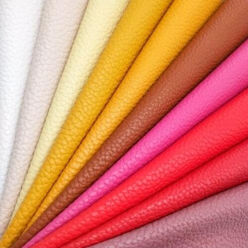 1PC 21X29CM Synthetic Letaher, Cuero Sintetico Faux Leather Embossed Litchi Grain Leather For Making Bows Accessories S231