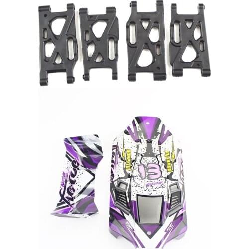 Front And Rear Swing Arm Set Part & For Wltoys 124019 1/12 Car Body Shell Car Cover Tail Wing Spare Accessories
