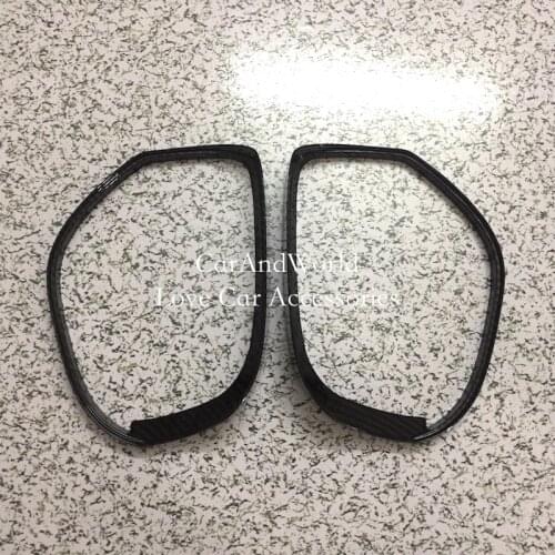 For Mitsubishi Outlander 2013-2019 Rear View Mirror Rain Eyebrows Cover Door Side Rearview Mirrors Protector Trims Car Accessory