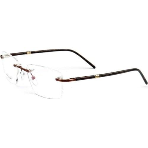 Rimless Prescrition Lens Readers Glasses Frame Unisex Optical Eyewear Ultralight Anti-Glare Retro Reading Eyeglasses Spectacles