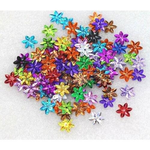 About 2700Pcs 150g Flower Mixed Color Sequin DIY Paillettes Loose Sewing Craft Scrapbooking Garment Accessories Decoration