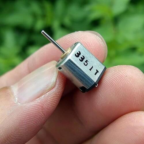 Precision Micro Motor with Metal Brush DC 5V 32000 rpm M10 Motor Mini Motor for DIY Models Output Shaft Dia 1mm, Length 9mm