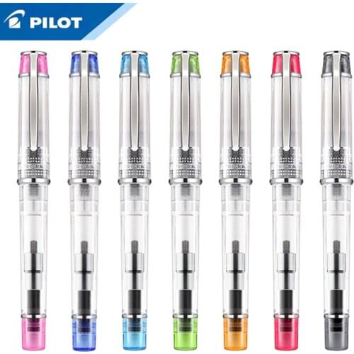 Pilot Prera Fountain Pen with Con40 Ink Converter Transparent Body F/M Tip Perfect Gift Calligraphy Writing Supplies FPRN-350R