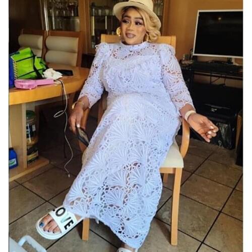 SJD LACE Pure White Guipure Cord Lace High Quality Nigerian African Cord Lace Fabric Punch Water Soluble For Party MaterialA1799