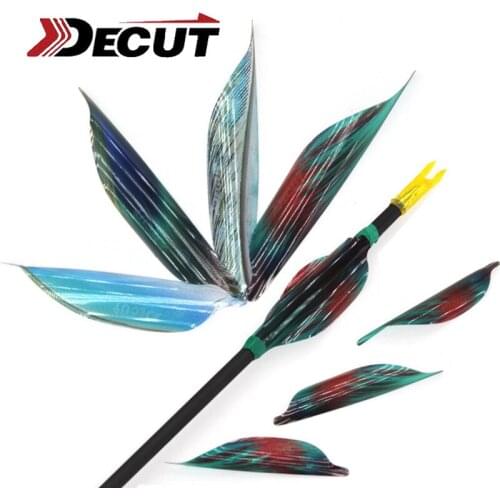 50pcs 1-3/4" Spin Wings Vanes Spiral Fletches Archery Arrow DIY Tools 1.75" Arrow Feather Outdoor Shooting Hunting Accessories