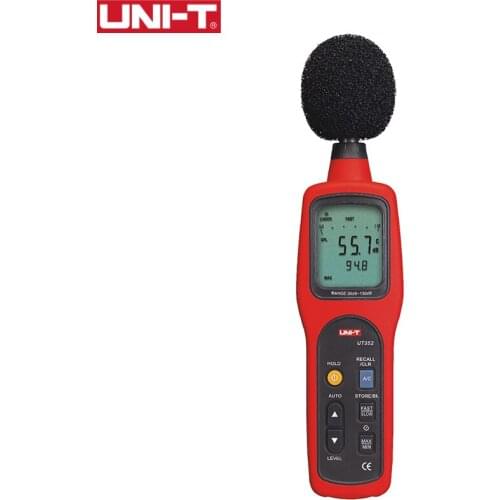 UNI-T UT352 Sound Level Meter Noise Measuring Instrument db Meter 30~130dB Mini Audio Decibel Monitor Max/Min Alarm Function