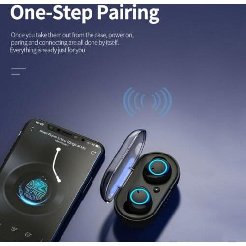 Vufine Y50 bluetooth earphone 5.0 TWS Wireless Headphons earphones Earbuds Stereo Gaming Headset With Charging Box for phone