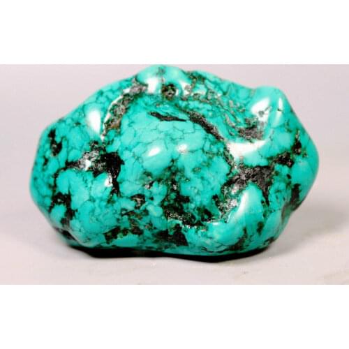 Green turquoise gemstone rough stone Crystal mineral specimen 70-80G