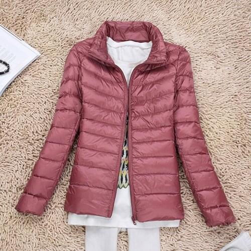 Women Winter Coat Ultralight Duck Down Jacket for Women Slim Puffer Jacket Portable Outerwear Windproof Down Coat Plus Size