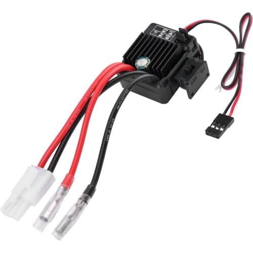 1060 Brushed ESC 60A 2-3S LiPo Waterproof Electric Speed Controller for RC 1/10th To uring Cars Buggies Trucks Rock Crawlers