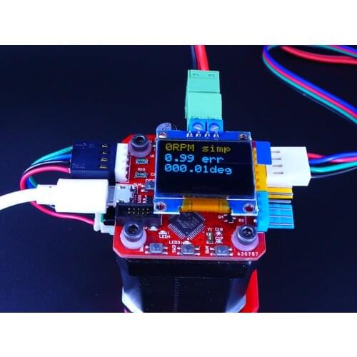 42 Stepper Motor Closed Loop Control With Self-contained Drive With High Resolution Magnetic Encoder Simple FOC