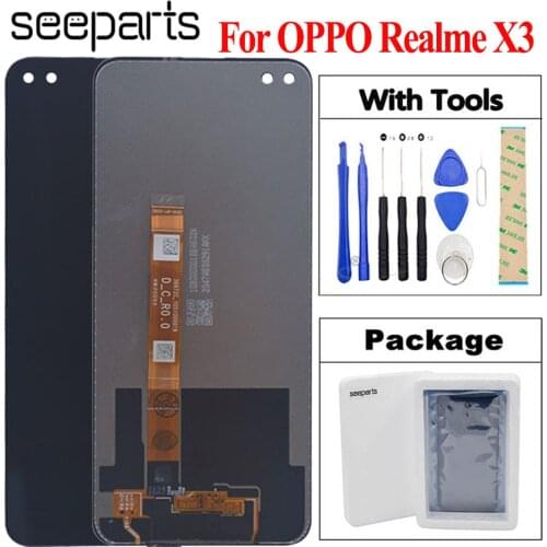 6.6" Original LCD For OPPO Realme X3 LCD Display Touch Panel Screen Sensor Assembly For Realme X3 RMX2081 LCD Replacement