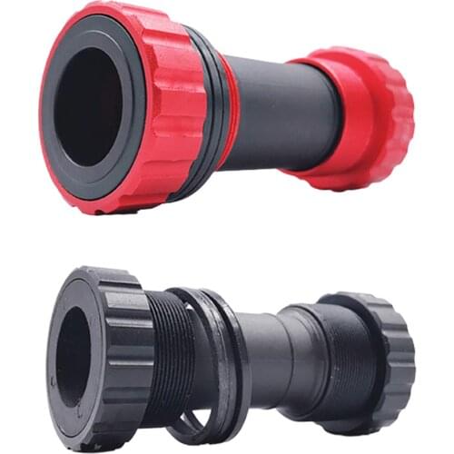 68-73mm Aluminum Alloy MTB Road Mountain Bike Threaded BB Bottom Bracket Cycling Bearing Bottom Bracket Screw Type Bicycle Axis