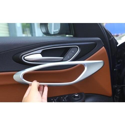 ABS Plastic For Alfa Romeo Giulia 2017 2018 Car Chrome Interior Door Handle Frame Cover Trim Accessories