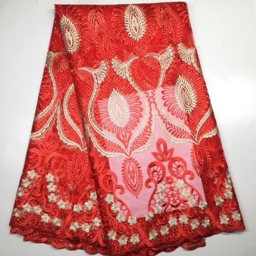 African Lace Fabric 2021 High Quality Lace Nigerian Lace Fabric With Beaded And Stones Embroidery Tulle French Lace Women M19361
