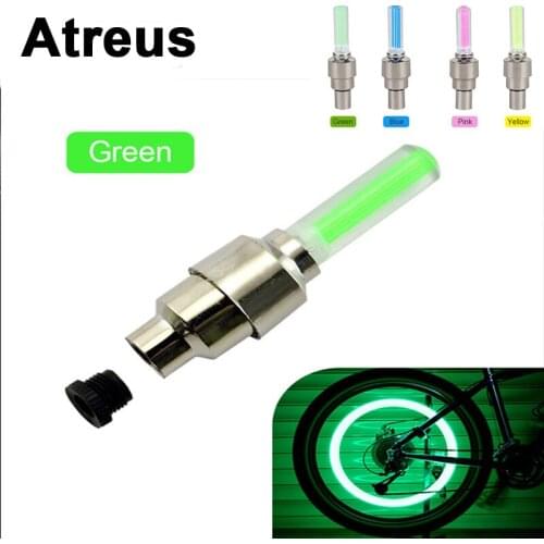 Atreus 2pc For Nissan qashqai Citroen c4 c5 c3 Chevrolet cruze aveo Peugeot Motorcycle Car Wheel Tire Valve Caps LED Light Cover
