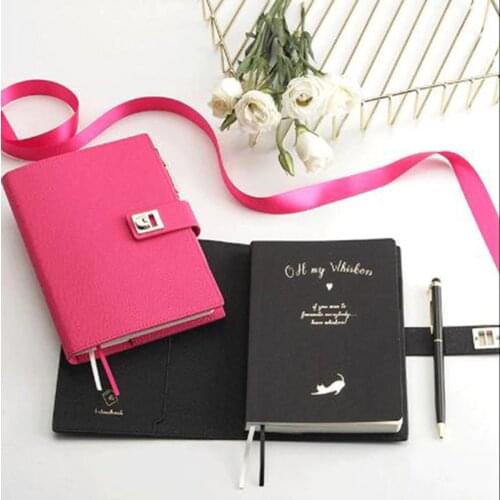 Macaroon color Notebook Design of Flipping Metal Discount Carry on Girl exquisite Diary Notepad Multifunctional pages Agenda