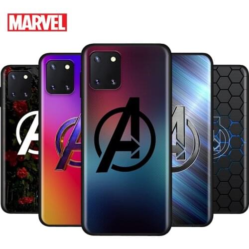 Marvel Avengers Logo Marble For Samsung Note 20 10 9 8 Ultra lite Plus Pro F62 M62 M60 M40 M31S M21 M20 M10S Soft Phone Case